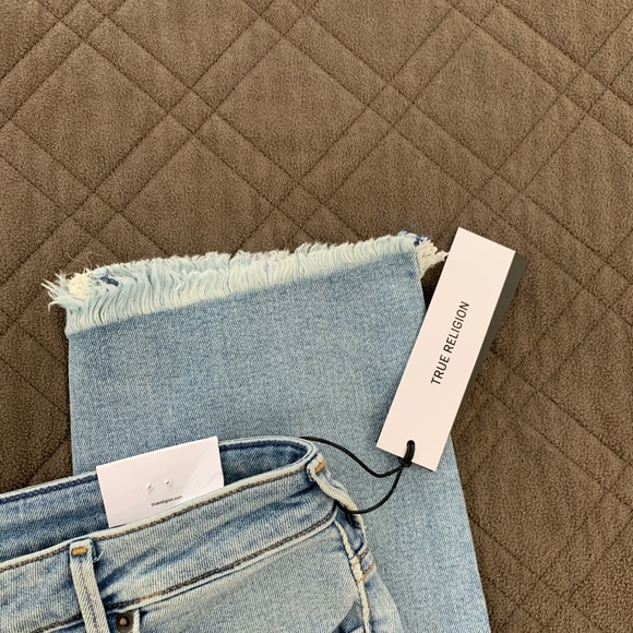 True Religion NWT Mid-rise Cropped Straight Starr Jeans size 30 - Picture 6 of 11